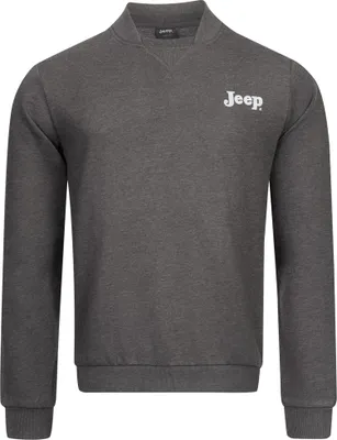 Productafbeelding van Jeep heren bomberhalssweatshirt grijs
