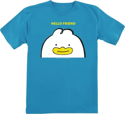 Produktbild von KPop Demon Hunters T-Shirt Uni Hello Friend Derpy Letter türkis 116