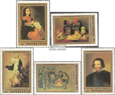 Produktbild von Briefmarken Sowjetunion 1985 Mi 5476-5480 (kompl.Ausg.) postfrisch Gemälde spanischer Künstler