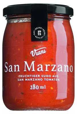 Produktbild von Sugo aus San Marzano Tomaten, fruchtige Tomatensauce, 280 ml, Viani