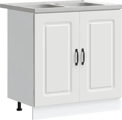Produktbild von vidaXL Küchenschrank Kalmar Weiß 80 x 46 x 81.5 cm Holzwerkstoff