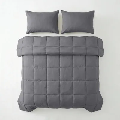 Obrázek produktu pro Přikrývka Primaviera Deluxe, materiál: perkal, barva: antracit, rozměry: 140 x 220 cm