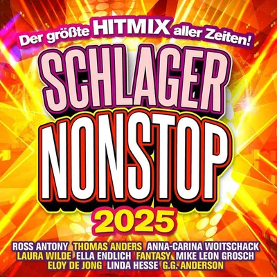 Obrázok produktu pre Various: Schlager Nonstop 2025: Der größte Hitmix aller Zeiten!