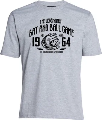 Produktbild von Übergrößen T-Shirt Legandary Ball Game AHORN SPORTSWEAR grey melange 3XL