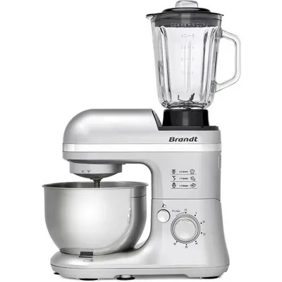 Produktbild von Brandt KM650BS, 4 l, Edelstahl, Drehregler, Schlagen, Mischung, Kneten, Mixen, 0,9 m, Edelstahl