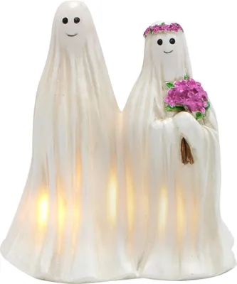 Image de Halloween Yard Ghost Decoration Veilleuse en résine synthétique Ornement fantôme extérieur pour la maison, le jardin et la pelouse