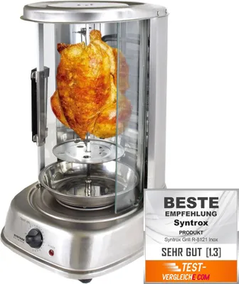 Produktbild von Syntrox Germany Vertikalgrill Blontixa 1500W 21L Edelstahl