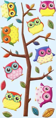 Produktbild von Schaumstoff Sticker Eulenbaum I