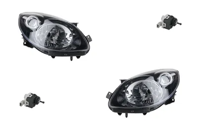 Zdjęcie produktu dla Johns, reflektory pasujące do Renault Twingo schw.r H4 li u. r od 2007- + serwomotor