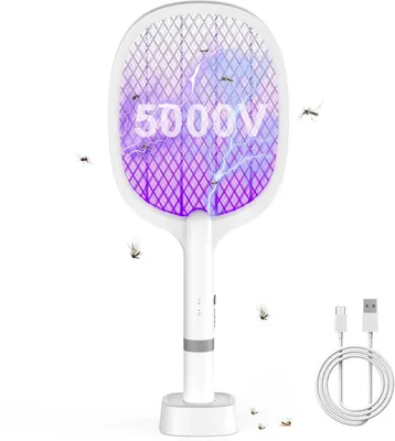 Produktbild von Elektrische Fliegenklatsche 5000V mit UV-Licht – USB-C Mückenfänger