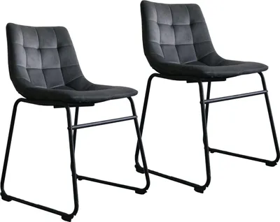 Produktbild von Esszimmerstuhl 2er Set Sadie Dunkelgrau