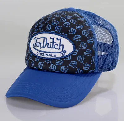 Produktbild von Von Dutch Originals Trucker Cap Tampa black aop/blue