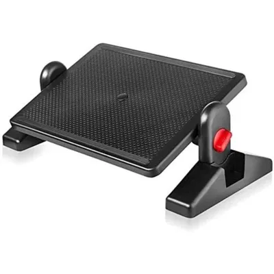Image de Repose-pieds ergonomique pour bureau à domicile, angle réglable, surface antidérapante, design compact, pour soulager les jambes et le dos