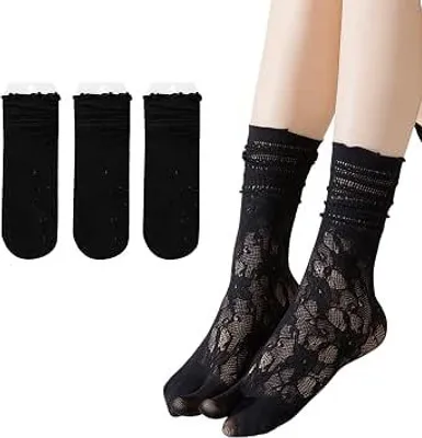 Imagen del producto de Calcetines tipo "tabi" para adolescentes y mujeres, set de 3 pares. Ideales para usar con sandalias, chanclas y para el uso diario