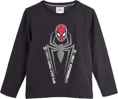 Produktbild von Spider-Man Kinder Jungen Langarm-shirt Longsleeve Grau, Größe:98