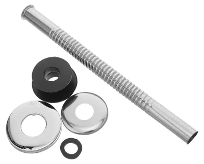 Urinoir-Zulaufschlauch-Set, Edelstahl, 20 cm, Dichtungen
