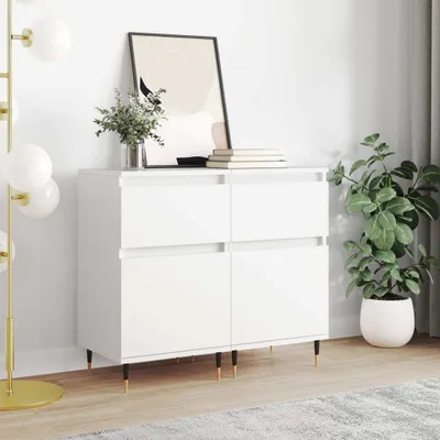 Produktbild von "2026 Promotion" Sideboards 2 Stk. - Anrichte - Weiß 40x35x70 cm Holzwerkstoff - Kommoden CC29622