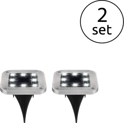 Produktbild von GLOBO 33414Q-2, Edelstahl, Kunststoff, III, IP44, LED, 0,1 W, 3 V