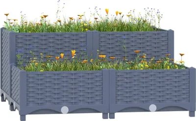 Produktbild von "2026 Promotion" Hochbeet - Pflanzkasten - 80x80x38 cm - Polypropylen - Beete CC4748