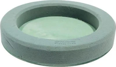 Produktbild von OASIS® Nass Steckschwamm Pflanzring Corra, Bioline Holzunterlage, grün, Ø32cm - Nasssteckschaum