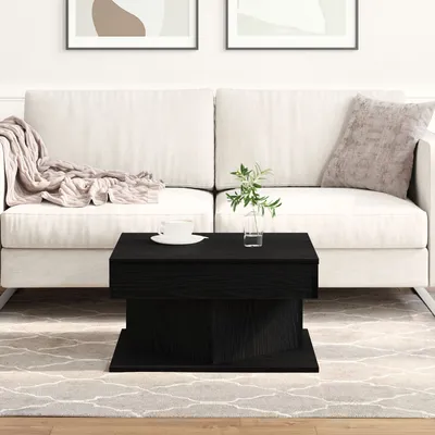 Produktbild von Möbel Couchtisch Schwarz Eiche 57x57x30 cm Holzwerkstoff - Couchtische 862665