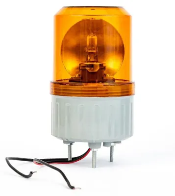 Produktbild von Drehende orange Signalleuchte (Warnlampe) mit Glühbirne, 24 V, Ø 84.4mm