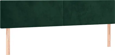 Obrázok produktu pre vidaXL Čelá postele tmavozelené 180x5x78/88 cm zamat