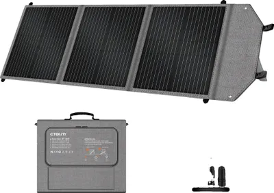 Produktbild von Solarpanel, tragbares Design, vielseitige Ladeoptionen, SP100 Neu