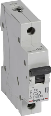 Obrázek produktu pro Legrand RX3, Miniaturní obvodový jistič, Typ C, IP20, 210 - 250 V