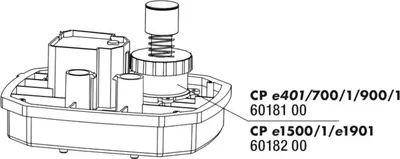 Produktbild von JBL Ersatzteil CP e15/1900/1 Bodenteil Startknopf