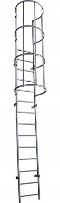 Obrázok produktu pre Drabest | Evakuačný rebrík - 3-4 M - 150 kg - Modulárna oceľová bezpečnostná klietka - 16 stupňov