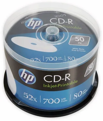 Image de HP CD-R, CRE00017WIP-3, 69312, Printable, 50-pack, 700MB, 52x, 80min., 12cm, spindle, do archiwizacji danych