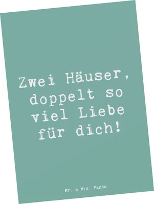 Produktbild von Mr. & Mrs. Panda bildkarte Spruch Trennung von den Eltern - Meeresbrise - Geschenk, Postkarte, Ansichtskarten, Patchworkfamilie, Postkarten, Herausforderungen, Neuanfang