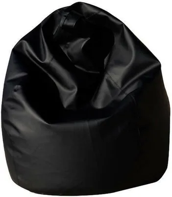 Image de Dmora, pouf uni, couleur noire, dimensions 80 x 120 x 80 cm