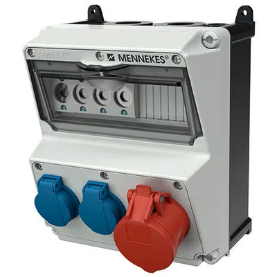Immagine prodotto di MENNEKES ELEKTROTECHNIK Mennekes combinazione di prese 920004 AMAXX 1xCEE 5x16A 2xSchuko 4xNeozed-S