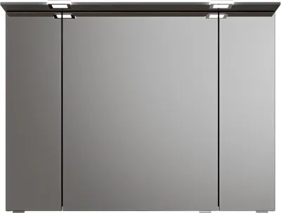 Produktbild von Pelipal Spiegelschrank Serie 6025 SEKE03295L621 Korpus Quarzgrau Hochglanz touch - Breite: 95 cm