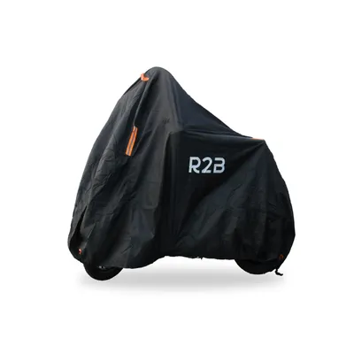 Produktbild von R2B Roller / Motorrad Abdeckplane Universal für alle Roller / Motoren - Wasserdicht 600D Oxford - Geeignet für Windschutzscheibe - Rollerabdeckung - Motorradabdeckung - Inkl. Aufbewahrungstasche