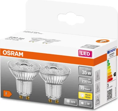 Obrázek produktu pro OSRAM - LED SUPERSTAR PAR16 (35) 36° 2,6W/827 - GU10 - sada 2st. - 4058075260238