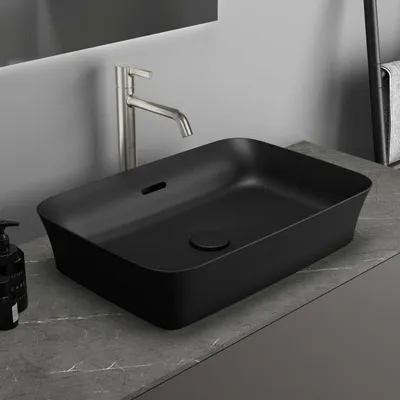 Produktbild von Ideal Standard Ipalyss Aufsatzschale eckig mit Überlauf, ohne Hahnloch 55 x 38 cm