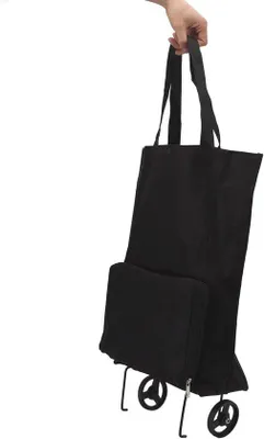 Produktbild von Famanu Einkaufswagen mit Rädern - Multifunktionale Stofftasche für Einkäufe und Camping