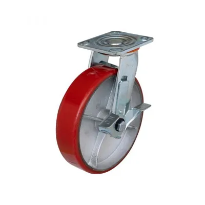 Imagen del producto de Rueda giratoria para cargas pesadas, modelo REM, capacidad de 480 kg, diámetro de 200 mm.
