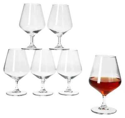 Zdjęcie produktu dla 6 kieliszków do brandy Specials Spirits 150 ml z nóżką Kubek do koniaku Kubek do whisky