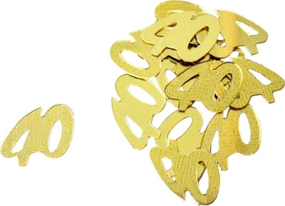 Produktbild von PaperStyle 44005 Konfetti Zahl 40 - 10 g, ca. 15 mm, gold