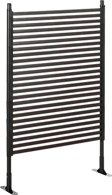 Produktbild von Gartenzaun Steckzaun dekorativ 93 x 150 cm Teichzaun mit Fuß für Balkon Terrasse in Braun, ideal für Garten & Landschaftsgestaltung