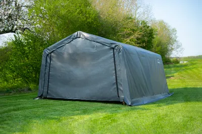 Produktbild von Shelter Logic Foliengarage, Weidezelt "In-A-Box", 370 x 490 cm grau 18,13 m²