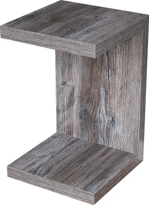 Produktbild von Couchtisch Coco Holz 32x32x50cm Altholz Shabby Chic Vintage Tisch Schwarz Beistelltisch Deko Sofatisch Ablage Keine Montage Fest Verleimt