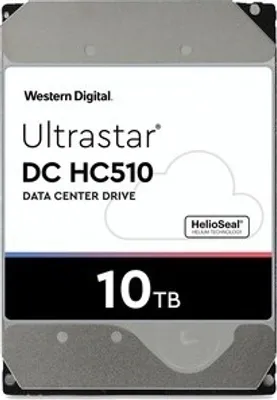 A Western Digital Ultrastar DC HC510 Data Center Drive with 10TB capacity.