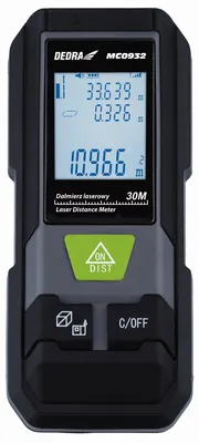 Obrázok produktu pre LASEROVÝ DIMENZIÓN 30 m, DEDRA MC0932, mini diaľkomer LASEROVÉ MERAČE