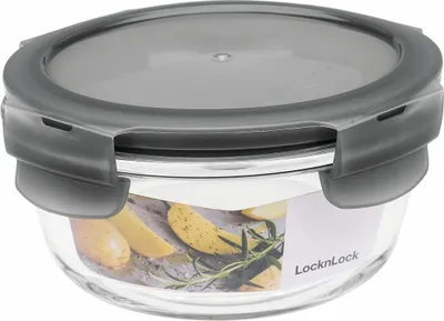 Produktbild von Lock & Lock Boroseal Frischhaltedose 0,38L rund 130x65mm, transparent, transparent