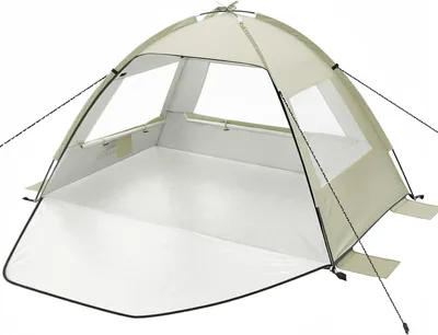 Produktbild von Strandmuschel UPF 50+, 2-3 Personen, blau, für Strand